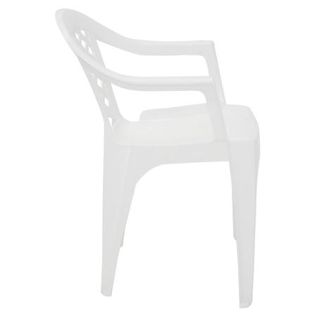 Imagem de Cadeira plastica iguape Bistro Tramontina com braço branca