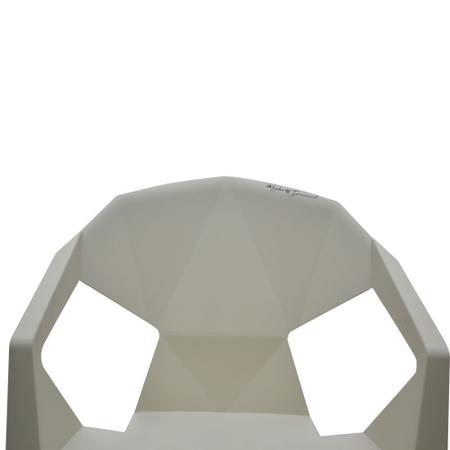Imagem de Cadeira Poltrona Plástico Resistente Suporta 182kg Diamond