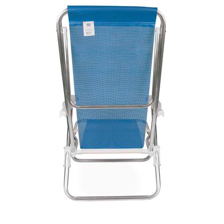 Imagem de Cadeira Reclinável Alumínio 8 Posições Azul
