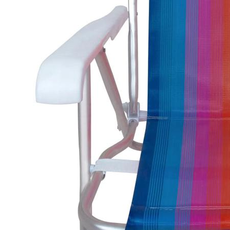Imagem de Cadeira Reclinável Alumínio 8 Posições Luxo Sortida - Mor