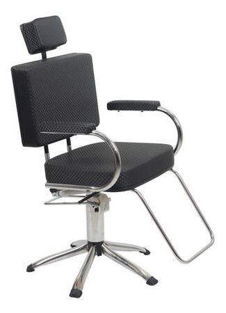 Cadeira Cabelereiro Reclinável Hidráulica Barbeiro Estética