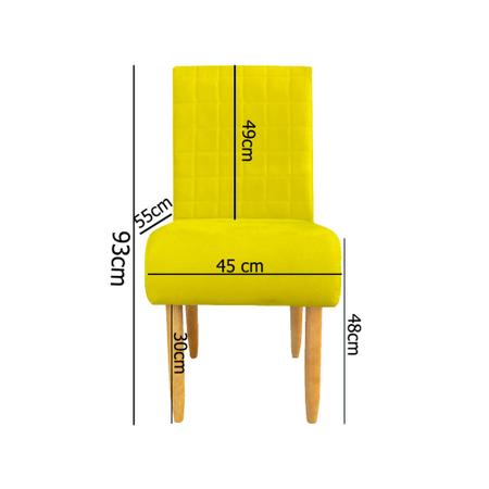 Imagem de Cadeira stela sued amarelo