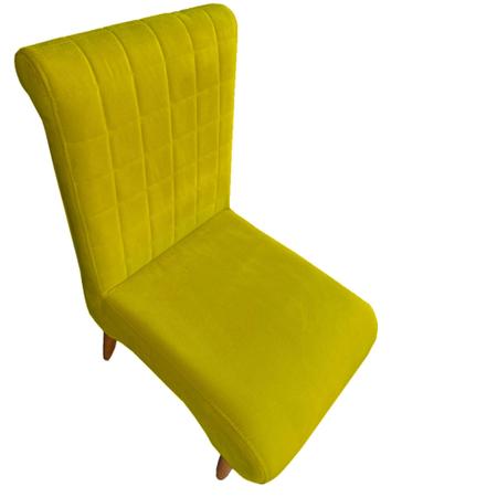 Imagem de Cadeira stela sued amarelo