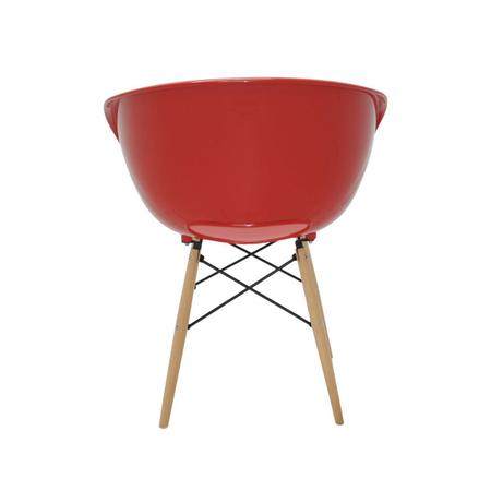 Imagem de Cadeira Tramontina Elena em Polipropileno Vermelho com Base 3D