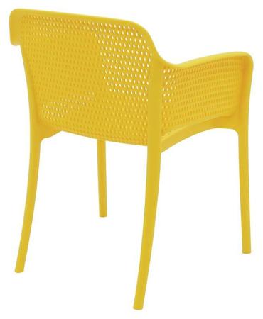 Imagem de Cadeira tramontina gabriela em polipropileno e fibra de vidro amarelo