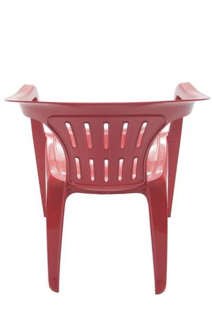 Imagem de Cadeira Tramontina Plástica Atalaia Com Braços Vermelha