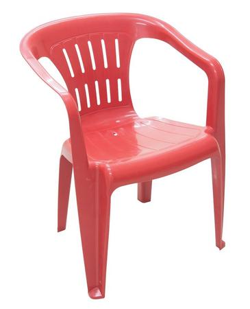 Imagem de Cadeira Tramontina Plástica Atalaia Com Braços Vermelha