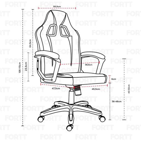 Imagem de CadeiraGamerFortt Harbin Branca - CGF022-B