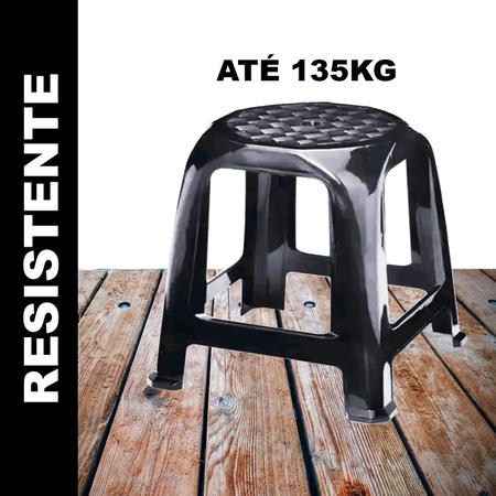 Imagem de cadeiras banquinho plastico cozinha bancada balcão plástico resistente