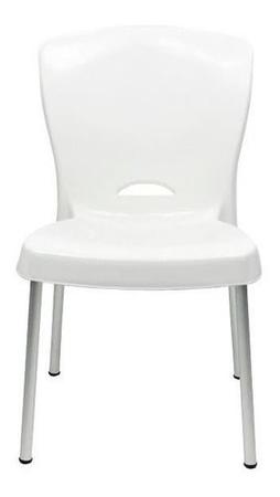 Imagem de Cadeiras Bistrô Plástico Pés Alumínio