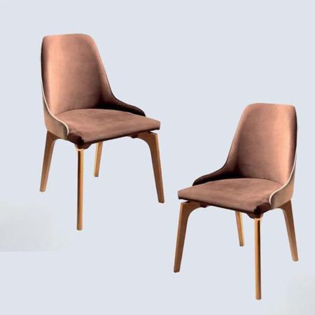 Imagem de Cadeiras para Mesa de Jantar Estofada - Luna - Decora Móveis