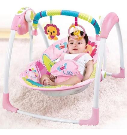 Imagem de Cadeirinha Balanço Infantil Música Cadeira Descanso Bebê Automática Menino Menina Som Ajustável Portátil