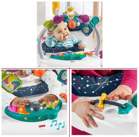 Imagem de Cadeirinha Ginásio Pula Pula Jumperoo Diversão no Espaço - Fisher Price - Mattel - HNH95