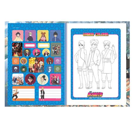 Caderno Brochura Boruto Naruto 80 Folhas 1 Matéria - SD - Shop