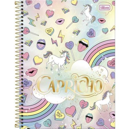 Imagem de Caderno 10 Matérias Univ Cd Esp 200Fls Capricho Tilibra