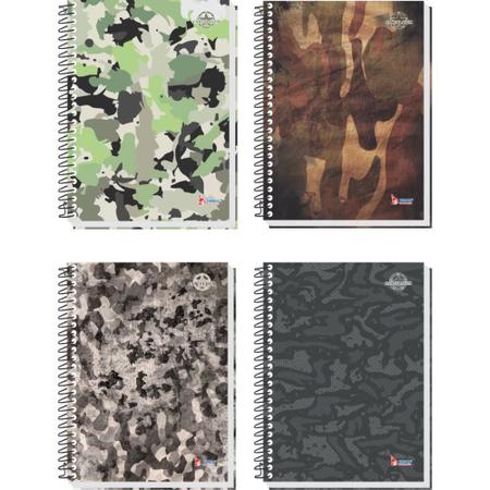 Imagem de Caderno 10X1 Capa Dura 2020 Camuflagem 160F