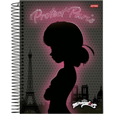 Imagem de Caderno 10X1 Capa Dura Miraculous 160FLS. PCT.C/04