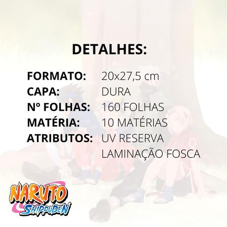 Caderno Anime Naruto Uzumaki 10 Matérias Universitário - TECH KING