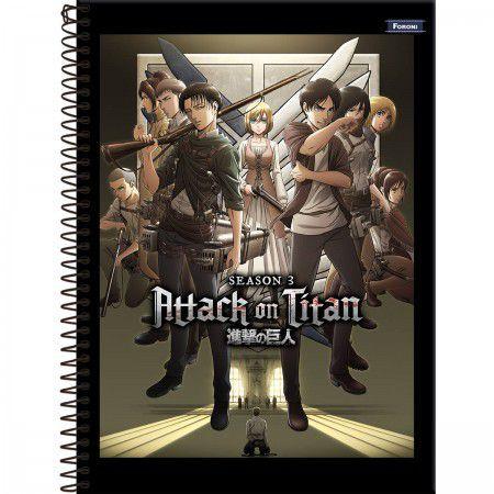 Caderno Attack On Titan Shingeki No Kyojin 1 Materia 96folha