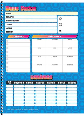 Caderno Boruto Filho do Naruto 1 Matéria Grande C/Adesivo - Tem