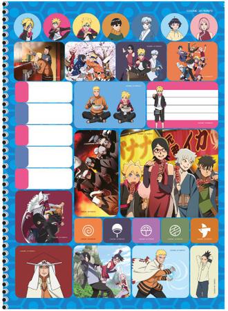 Caderno Capa Dura Universitario Anime Boruto filho naruto - TECH