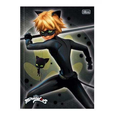 Caderno Pequeno 1/4 Brochura 48 Folhas Miraculous Ladybug TILIBRA