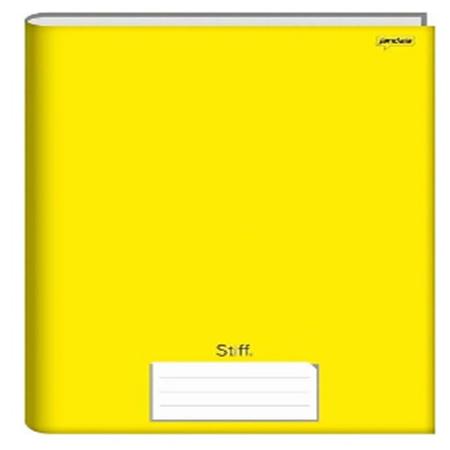 Imagem de Caderno brochura 1/4 cd amarelo 96fls stiff fsc   jandaia   00053 55