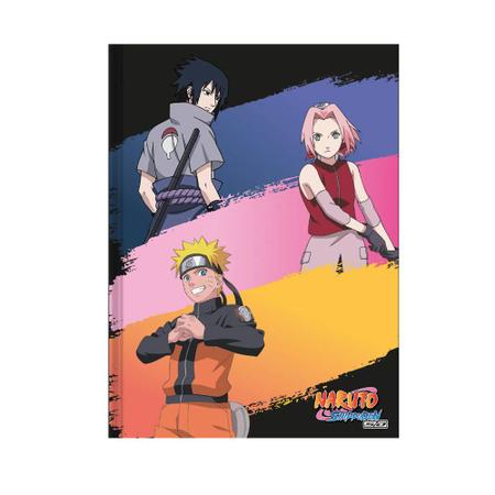 Caderno Universitário Brochura Naruto 80 Folhas Sd