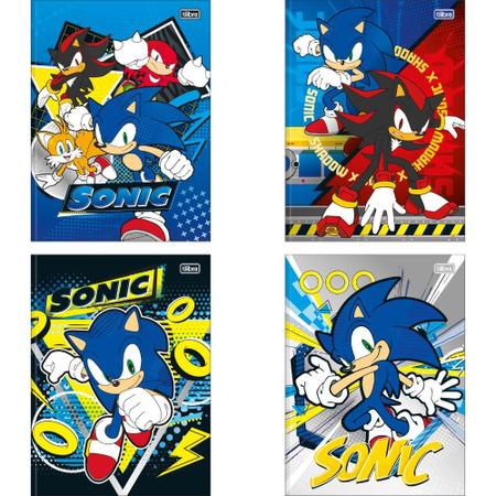 Imagem de Caderno Brochura Capa Dura Universitário Sonic 80 Folhas TILIBRA