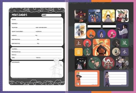 Caderno Brochura Grande CD 80 Folhas Naruto São Domingos