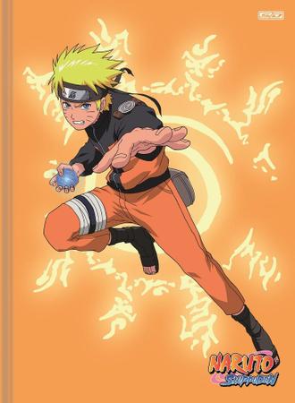 Caderno Brochura Pequeno 1/4 Anime Naruto Shippuden 80 Folhas