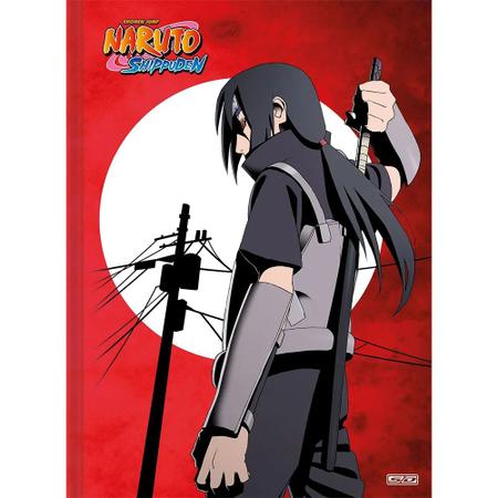 Caderno Naruto 1/4 Brochura Pequeno Capa Dura 80 Folhas SD