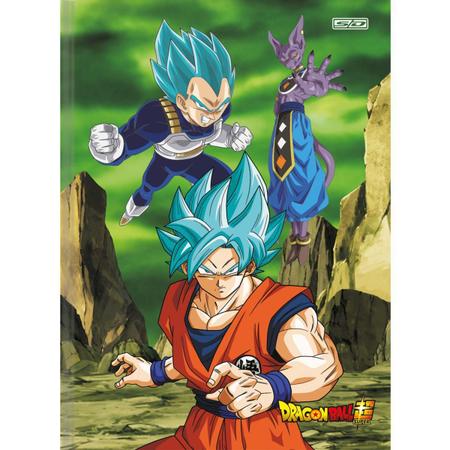 Caderno Brochura Dragon Ball Z 80F 1 Matéria Grande em Promoção na