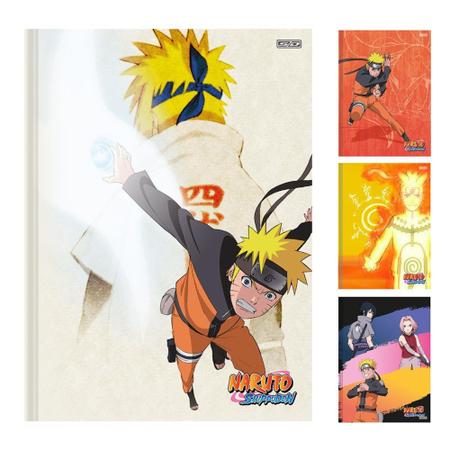 Caderno Brochurao Naruto Grande 80 Folhas Capa Dura