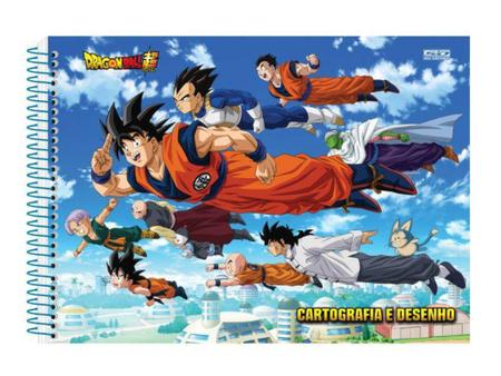 Caderno de Cartografia e Desenho Dragon Ball Super - Céu - São Domingos -  Caderno de Cartografia - Magazine Luiza