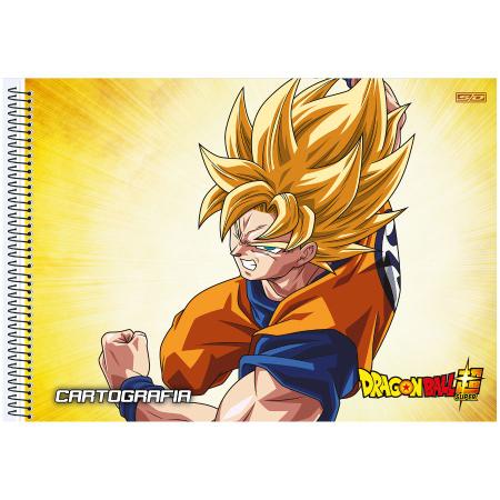 Caderno De Desenho Dragon Ball Super 60 Folhas Cartografia