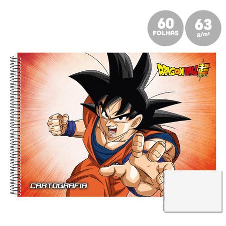 Caderno Cartografia Desenho 60fls Dragon Ball Goku SD - SAO DOMINGOS -  Caderno de Cartografia - Magazine Luiza