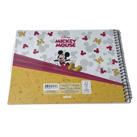 Caderno cartografia e desenho capa dura 48 folhas Disney Minnie