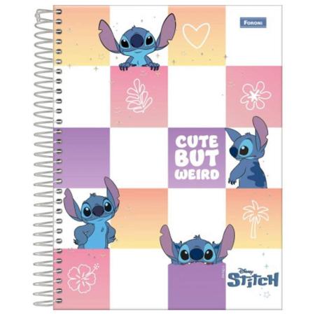 Imagem de Caderno Colegial Stitch  Foroni