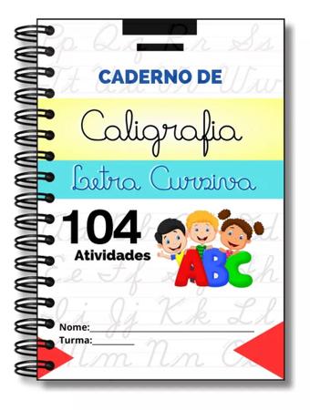 Imagem de Caderno De Caligrafia Infantil 104 Atividades Letra Cursiva