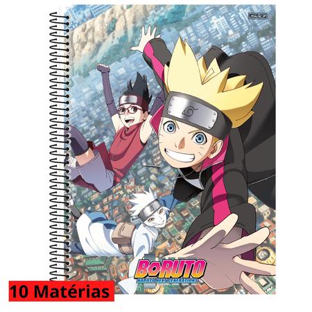 Caderno de Capa Dura Universitário Anime Boruto Filho Naruto - TECH KING -  Caderno Escolar / Universitário - Magazine Luiza