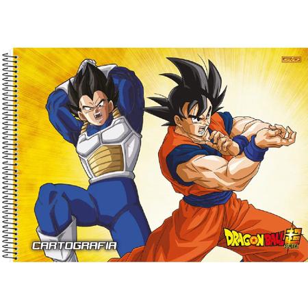 Caderno Cartografia Desenho 60fls Dragon Ball Goku SD - SAO DOMINGOS -  Caderno de Cartografia - Magazine Luiza