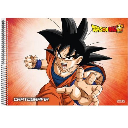 Caderno de Cartografia e Desenho Dragon Ball Super - Céu - São Domingos -  Caderno de Cartografia - Magazine Luiza