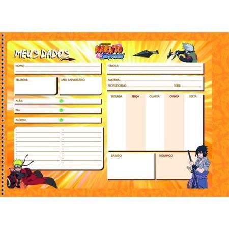 Caderno De Desenho Naruto Shippuden 60f Sd Sortido - Papelaria Capital