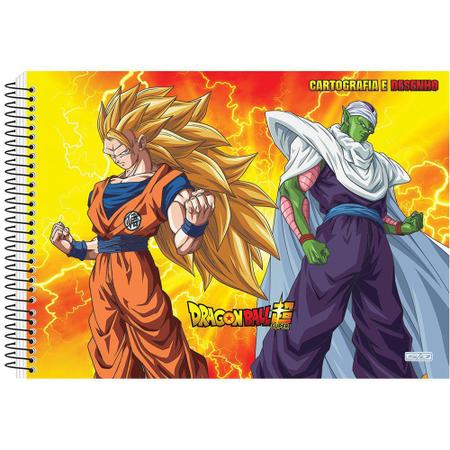 Caderno Cartografia Desenho 60fls Dragon Ball Goku SD - SAO DOMINGOS -  Caderno de Cartografia - Magazine Luiza