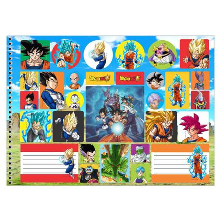 Caderno Cartografia Desenho Capa Dura Costurado Dragon Ball - Capa B - São  Domingos