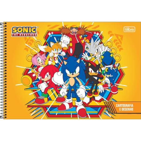 Caderno Cartografia e Desenho Capa Dura Espiral 80 Folhas Sonic - Tilibra