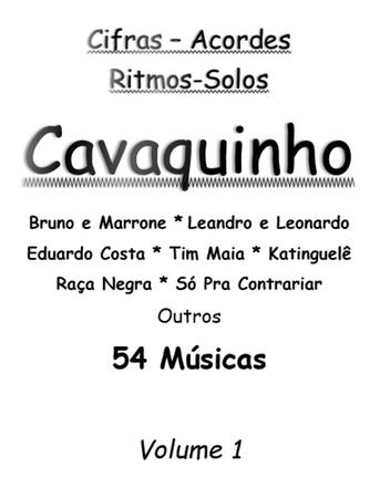 Caderno de Cavaquinho 54 Músicas com cifras solos e ritmos - Academia de  Música - Caderno de Música - Magazine Luiza