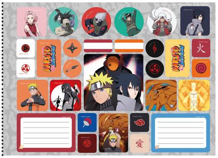 Naruto Anime Periférico 2-Dimensional Caderno Colorido, Jornal