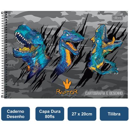 Caderno para colorir pintar - 200 Desenhos - Raptor Art - Caderno de Desenho  - Magazine Luiza